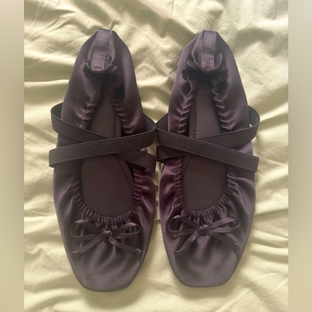 ASOS satin-style ballet flats